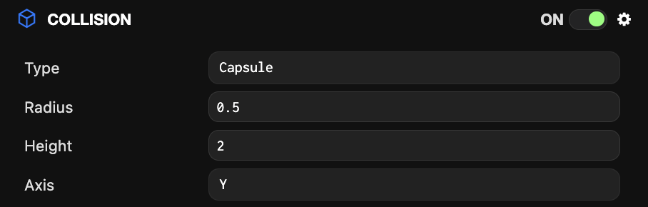 Collision component (Capsule)