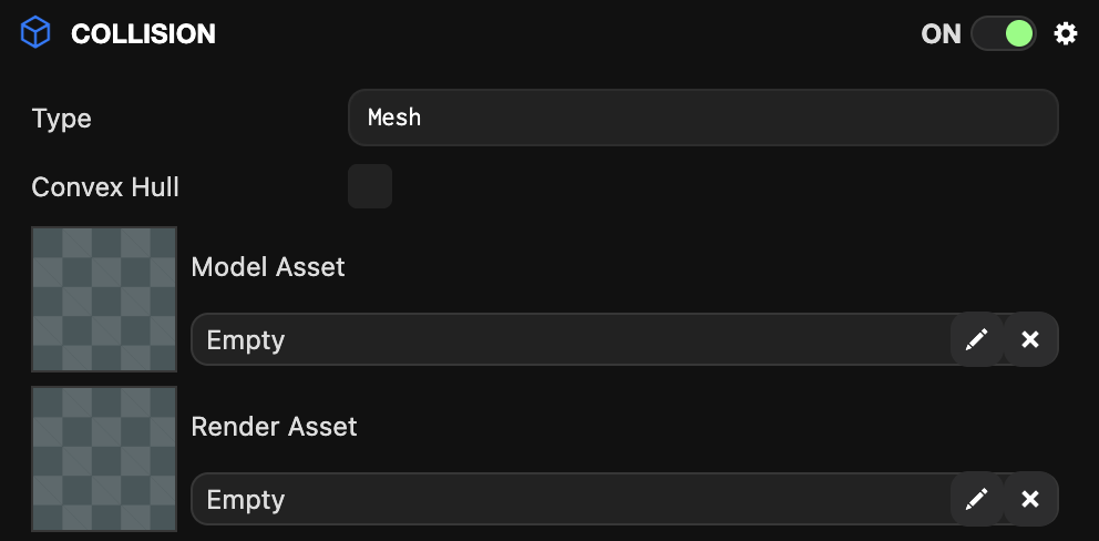 Collision component (Mesh)