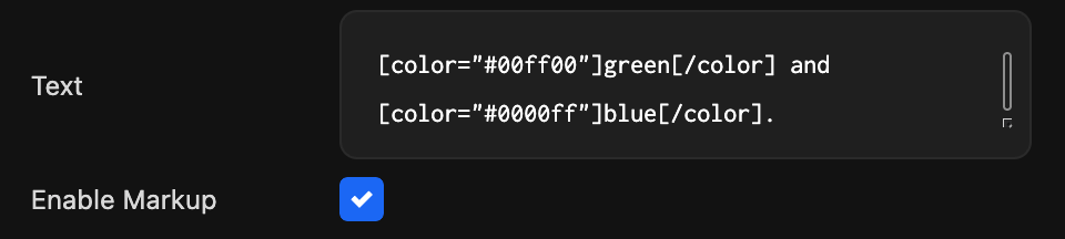 Enable Markup