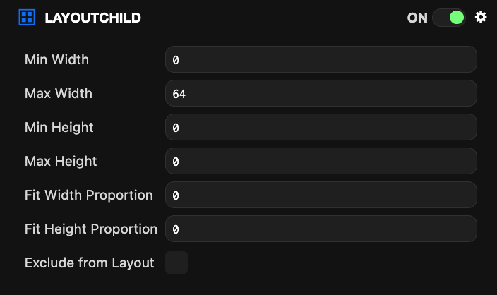 Layout Child Setup