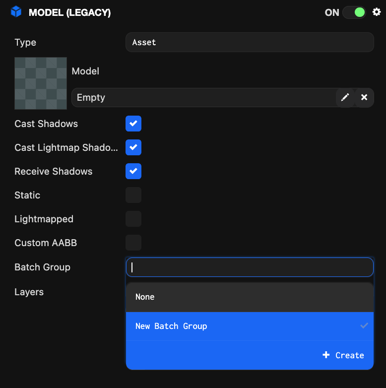 Selecting Batch Groups
