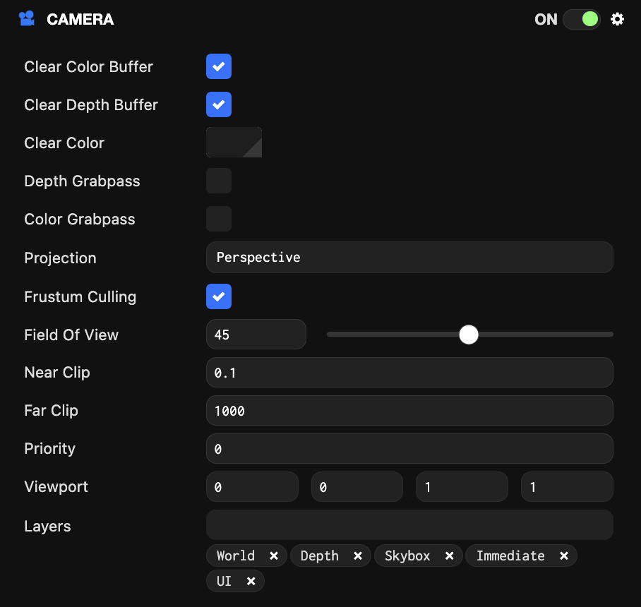 Camera component
