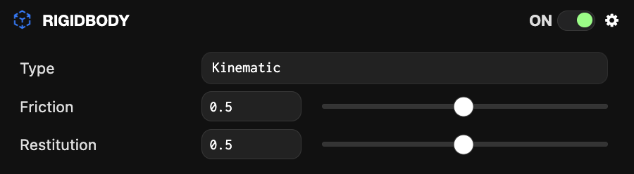 Rigid Body component (Kinematic)