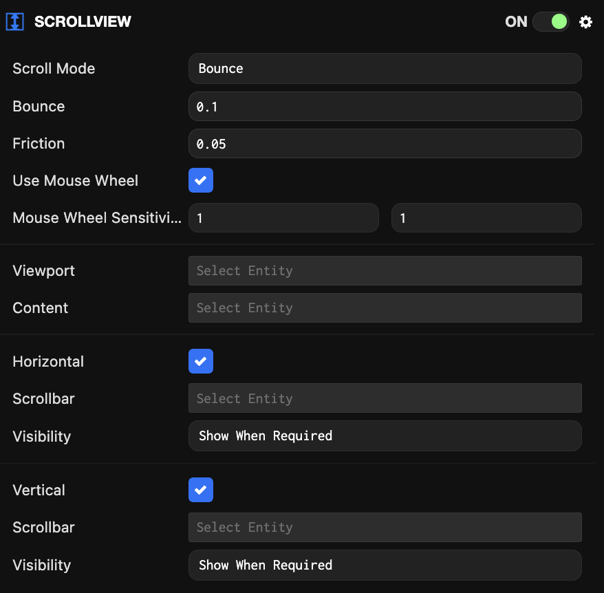 Scrollview Component