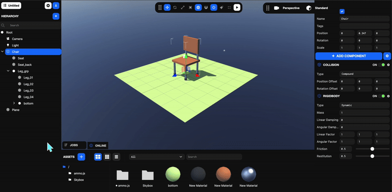 Compound shapes chair