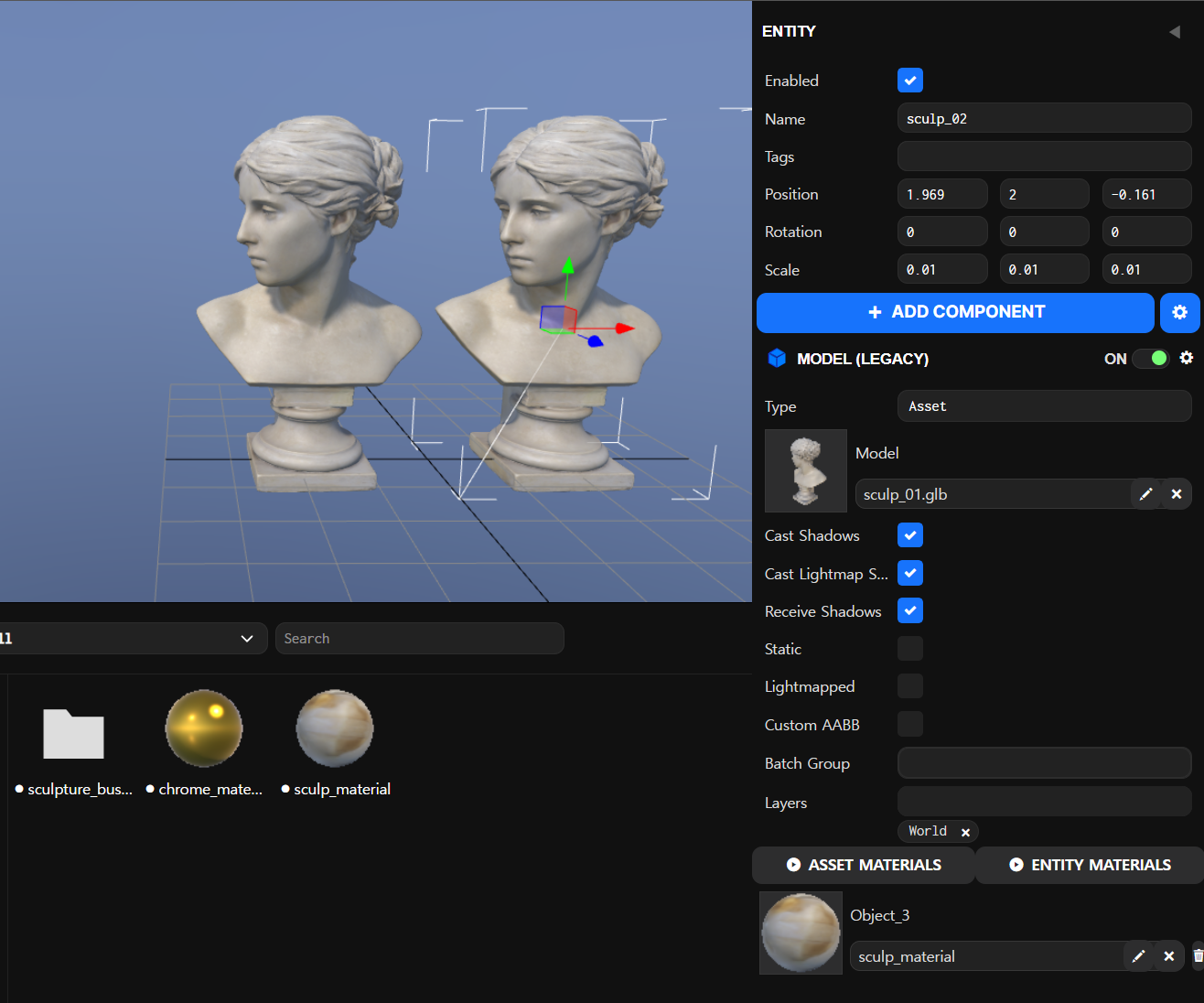 Selected Mesh Instance