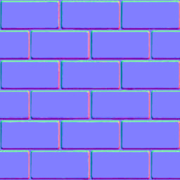 Normal map with Y component flipped